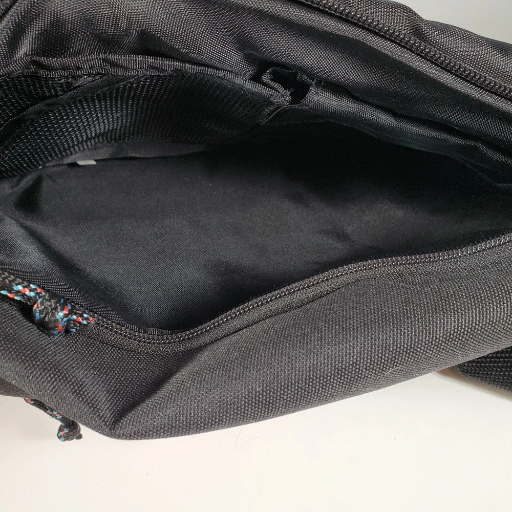AMPAC Bag Sling Backpack Red Black Shoulder Strap Adjustable Zip Many Pockets
